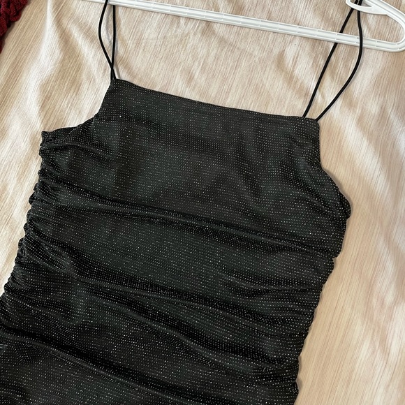 Black Sparkly Mini Dress - Picture 9 of 9